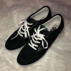 Black authentic Vans sneakers